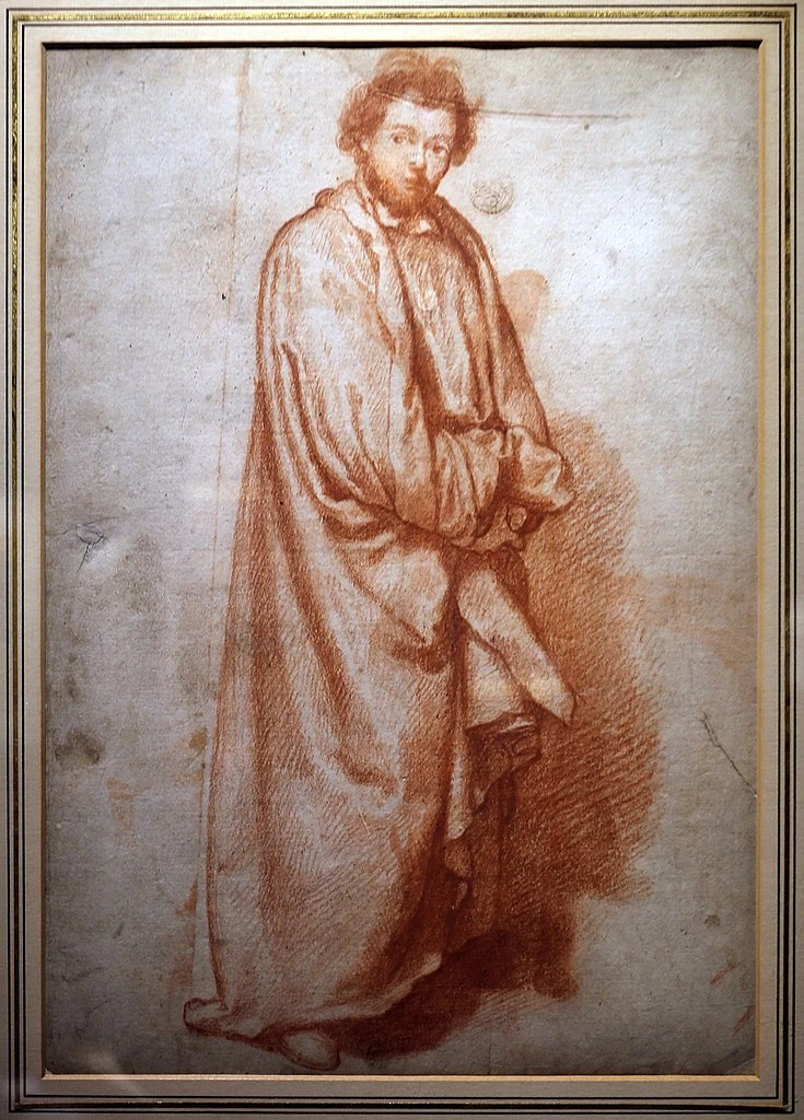 Uomo barbuto stante